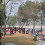 सिद्धिविनायक उद्यानमा वनभोज जानेको भीड