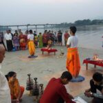 नारायणी नदी किनारमा आरतीस्थल बनाइने