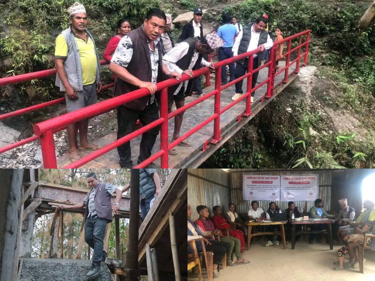 वडा अध्यक्षद्वारा निर्माण सम्पन्न तथा निर्माण चरणमा रहेका योजनाहरुको स्थलगत अनुगमन