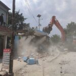 पुरानो बसपार्कको प्रहरी बिट हटाउँदै काठमाडौं महानगर