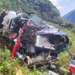 हेलिकप्टर दुर्घटनाका ३ जना घाइतेलाई काठमाडौं ल्याइयो