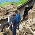 पहिराले विद्यालय भवन पुरिएपछि पठनपाठनमा समस्या