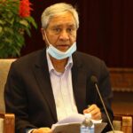 बूढानीलकण्ठमा पदाधिकारी बैठक चलिरहँदा बालुवाटार पुगे देउवा र खड्का
